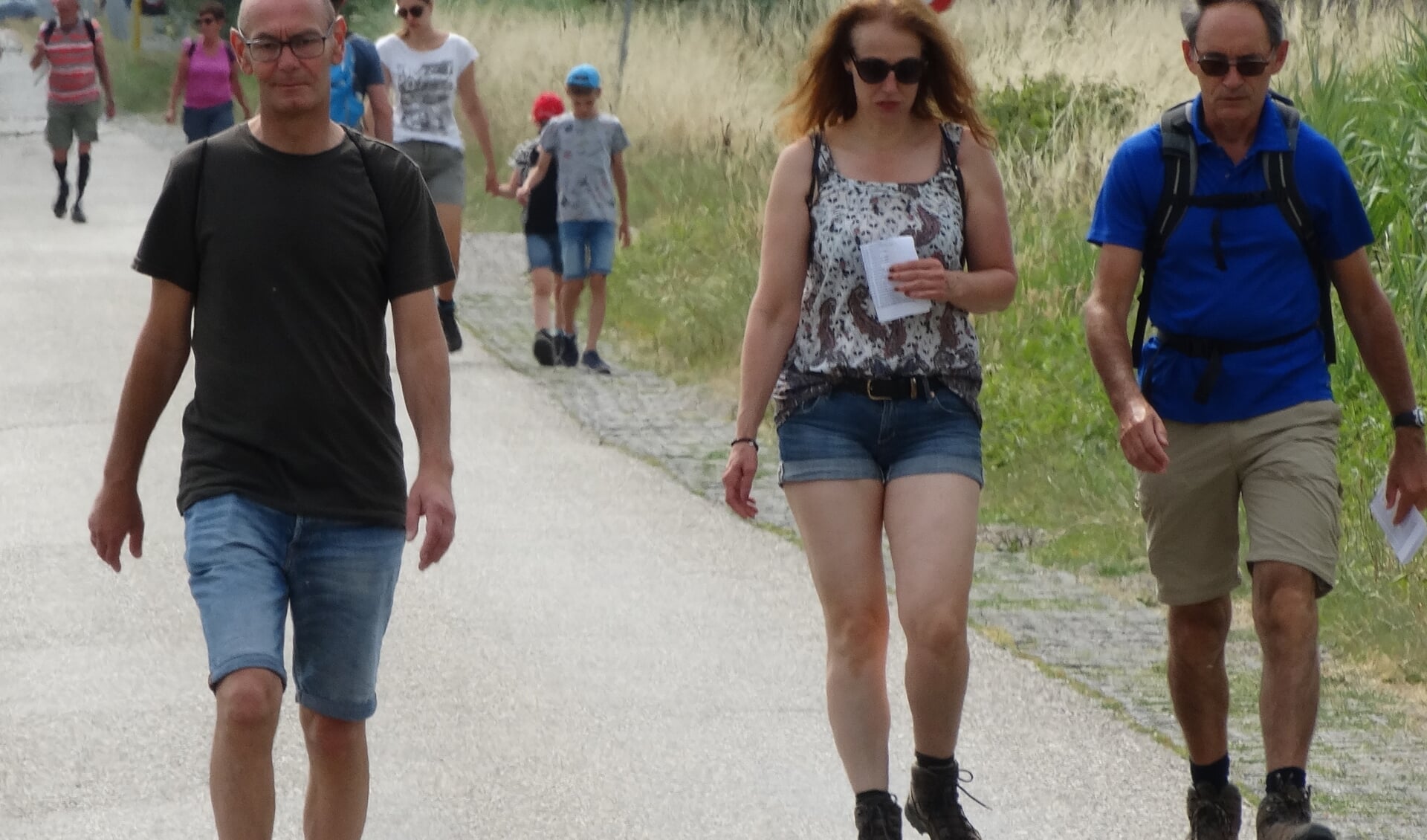 WSC Vosmeer ziet steeds minder jongere wandelaars meedoen aan de Zevendorpentocht. FOTO JOSIEN MATHLENER