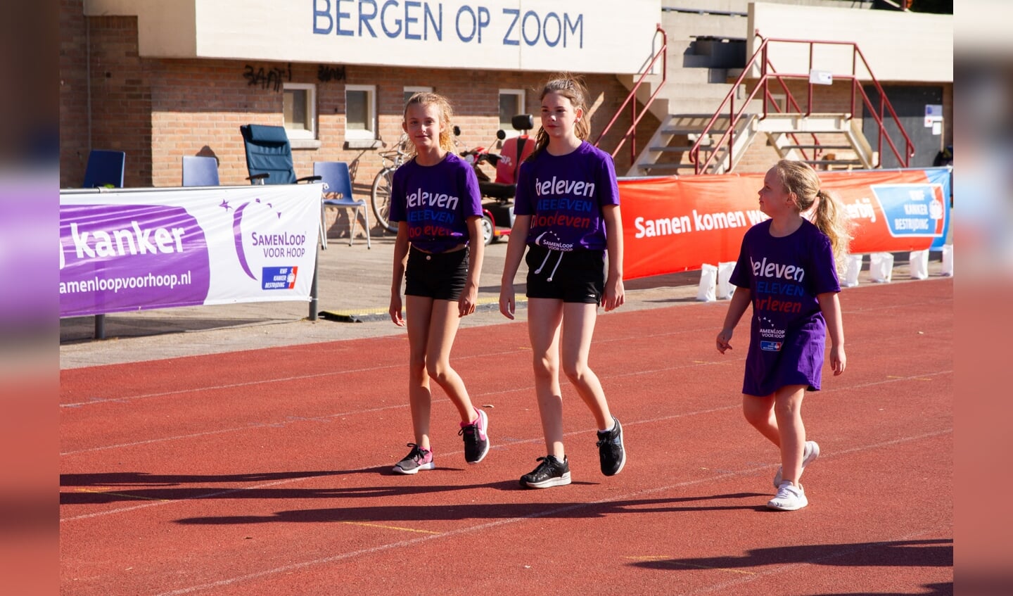 In Bergen op Zoom is er 24 uur gewandeld voor kankeronderzoek tijdens SamenLoop voor Hoop.