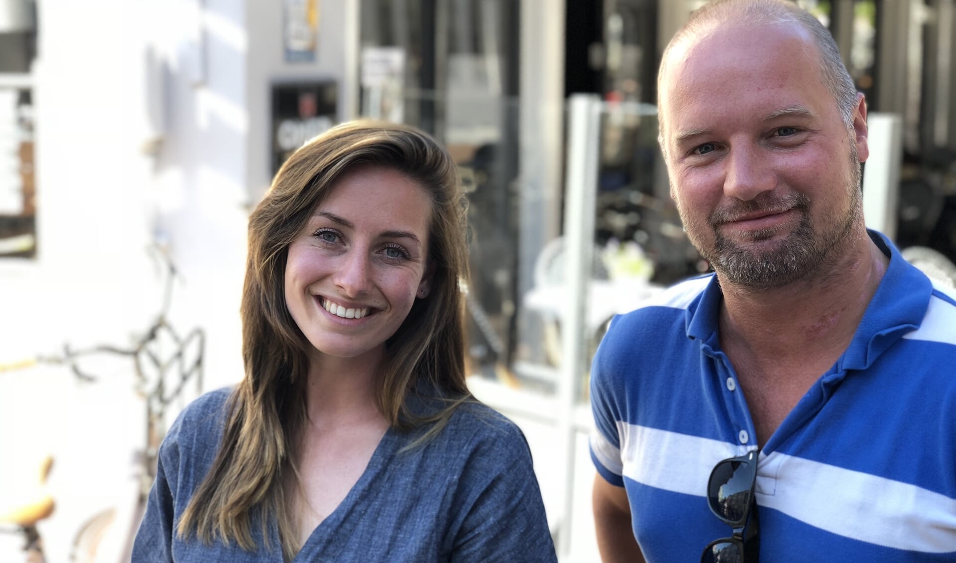 Filmmaker Jesse de Vries en actrice Sunna Neuféglise.