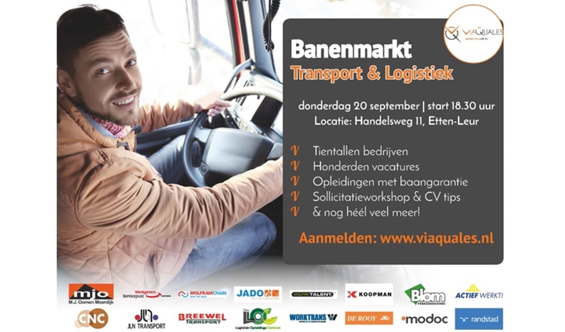 Banenmarkt Transport & Logistiek bij Blom Verkeersschool in  Etten-Leur.
