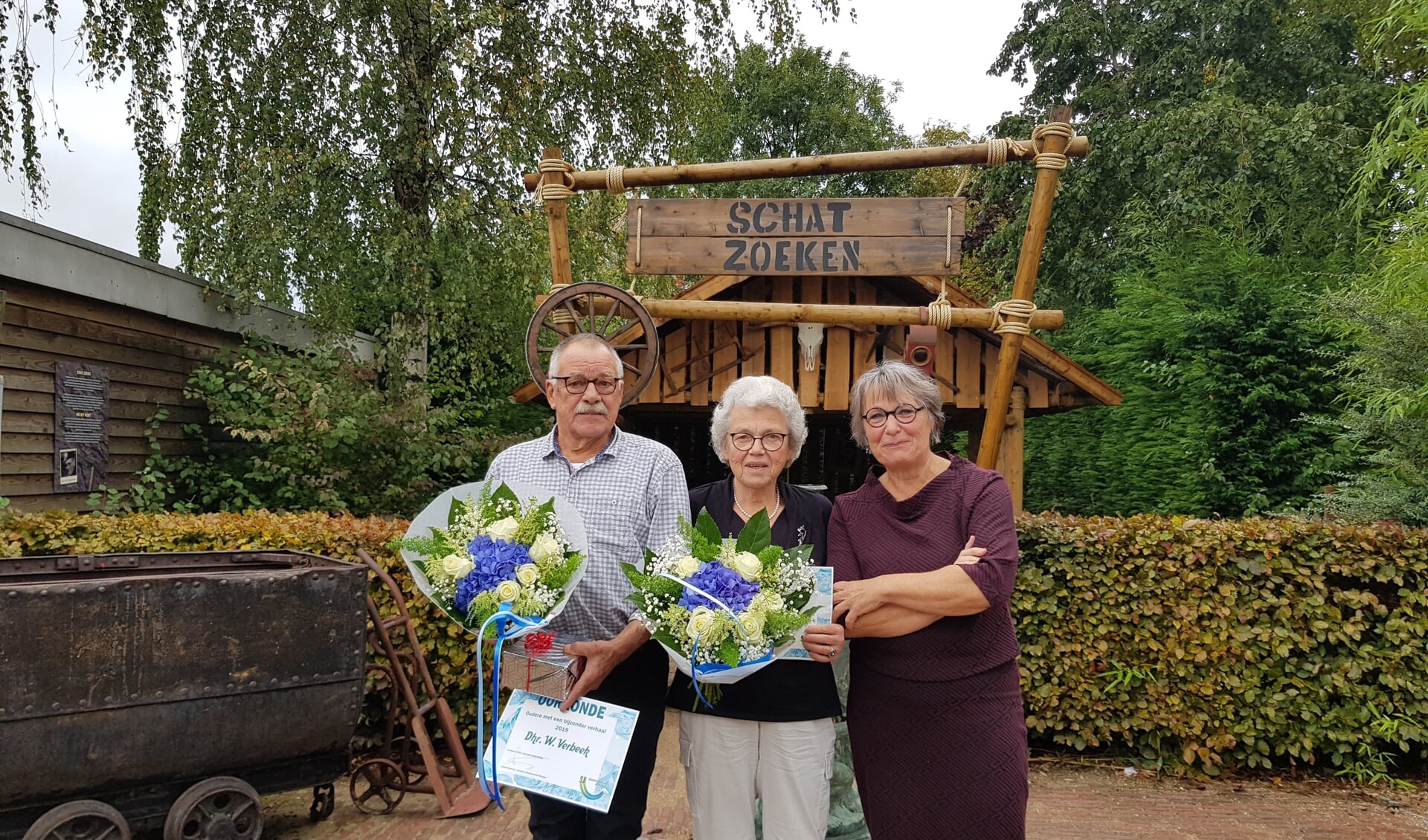 Willy Verbeek, Marian van Asselt en wethouder Marga van de Plasse. FOTO EUGÈNE DE KOK 