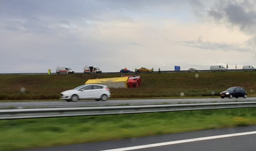 Files op A58 door ongelukken 