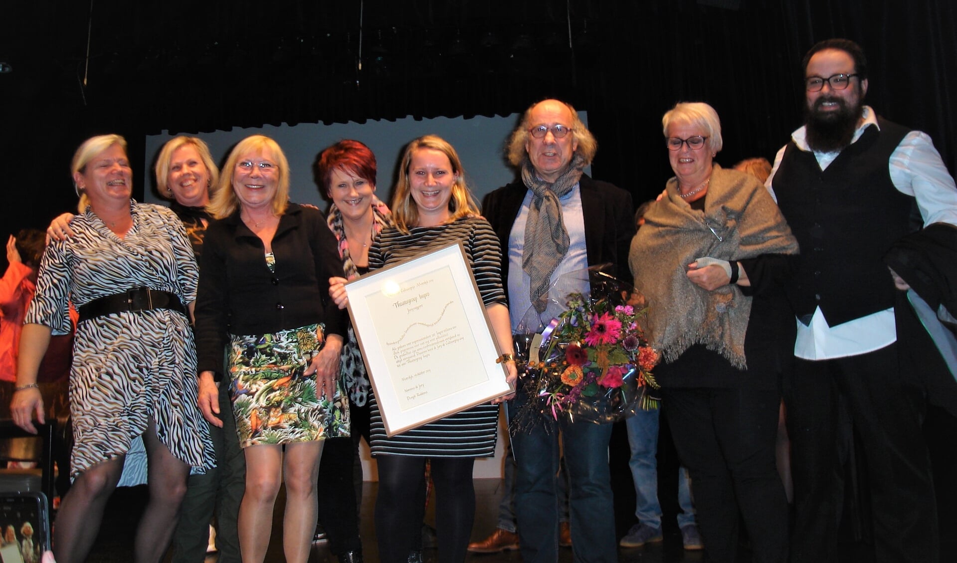 Theatergroep Impro won de cultuurprijs in 2019.