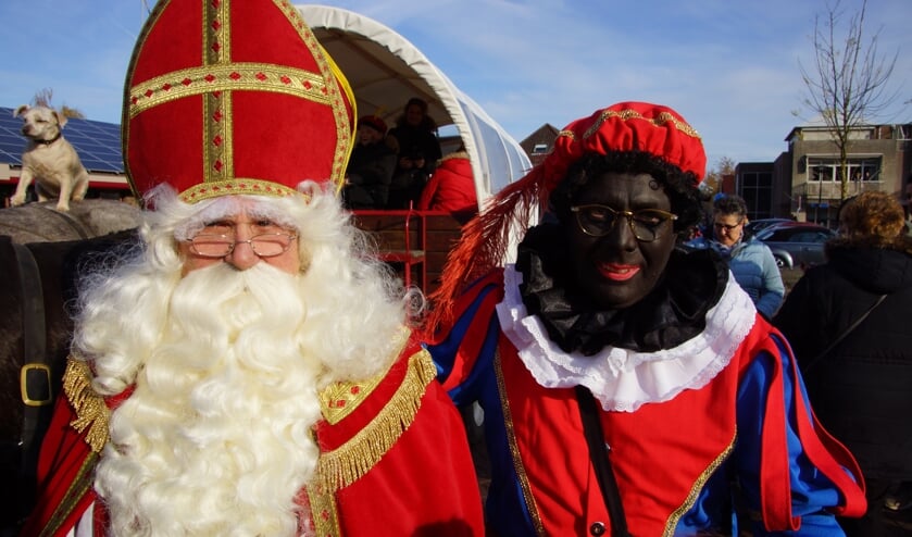 De Sint werd warm onthaald.