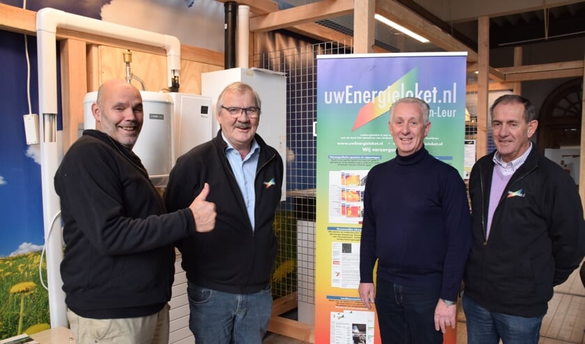 Vlnr Henny van de Straat, Herman Lauret, Johan Maanders en Chris van der Linden. FOTO STELLA MARIJNISSEN
