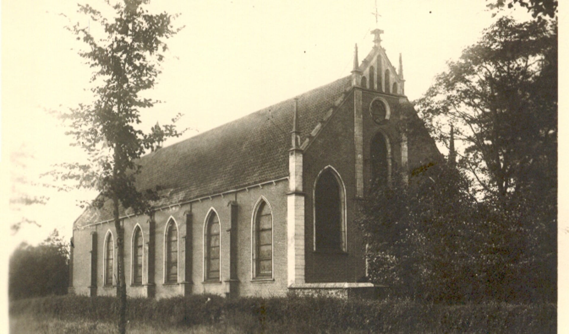 De oorspronkelijke kerk.