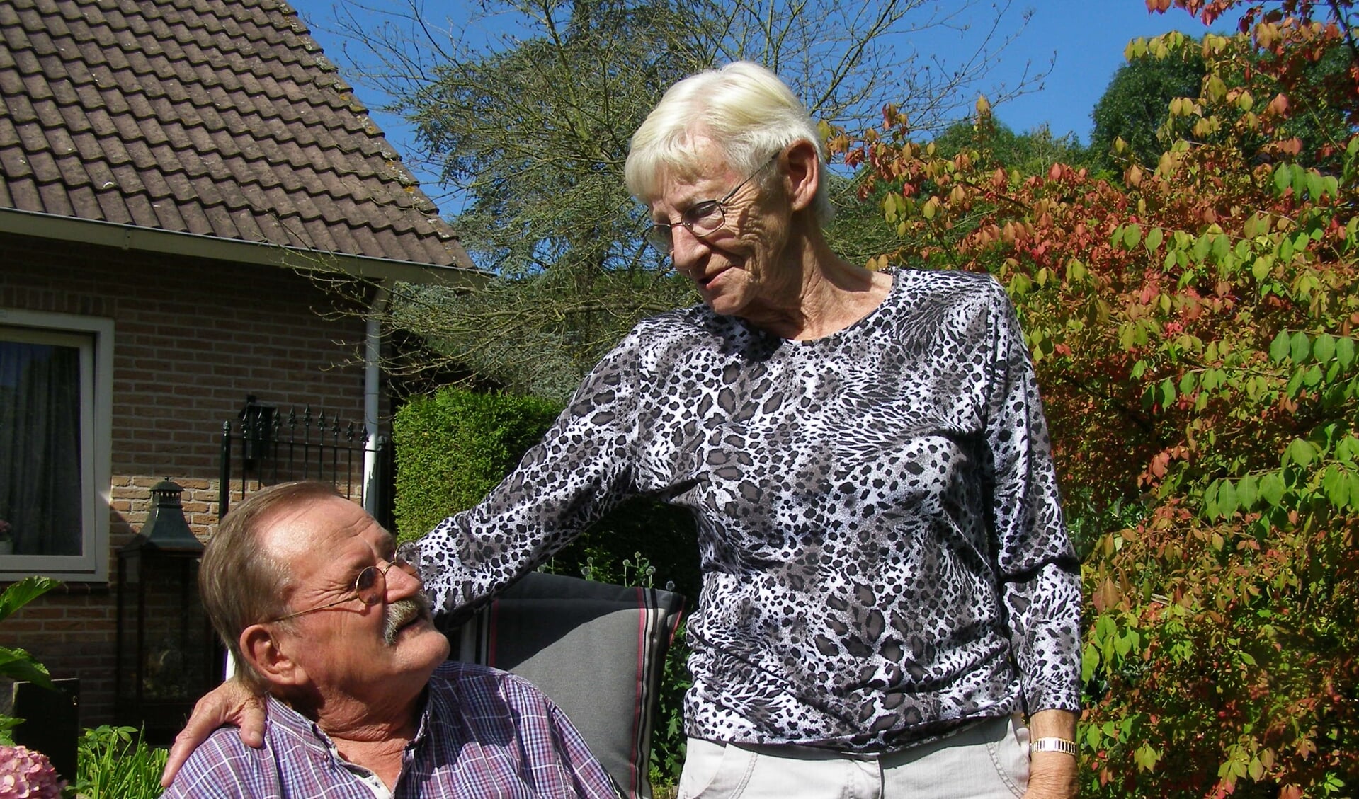 Piet van Dijk samen met zijn vrouw Gré.