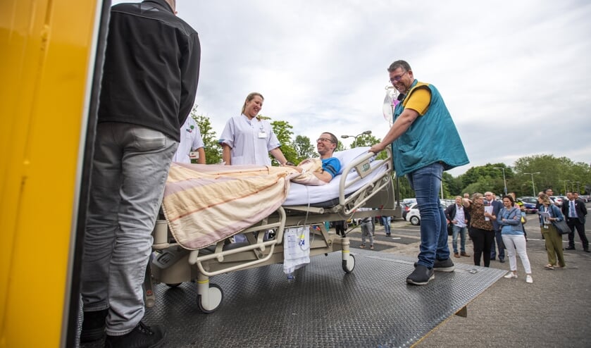 Als test werden al eerder 'Patienten' vervoerd van Amphia Langendijk naar Molengracht
