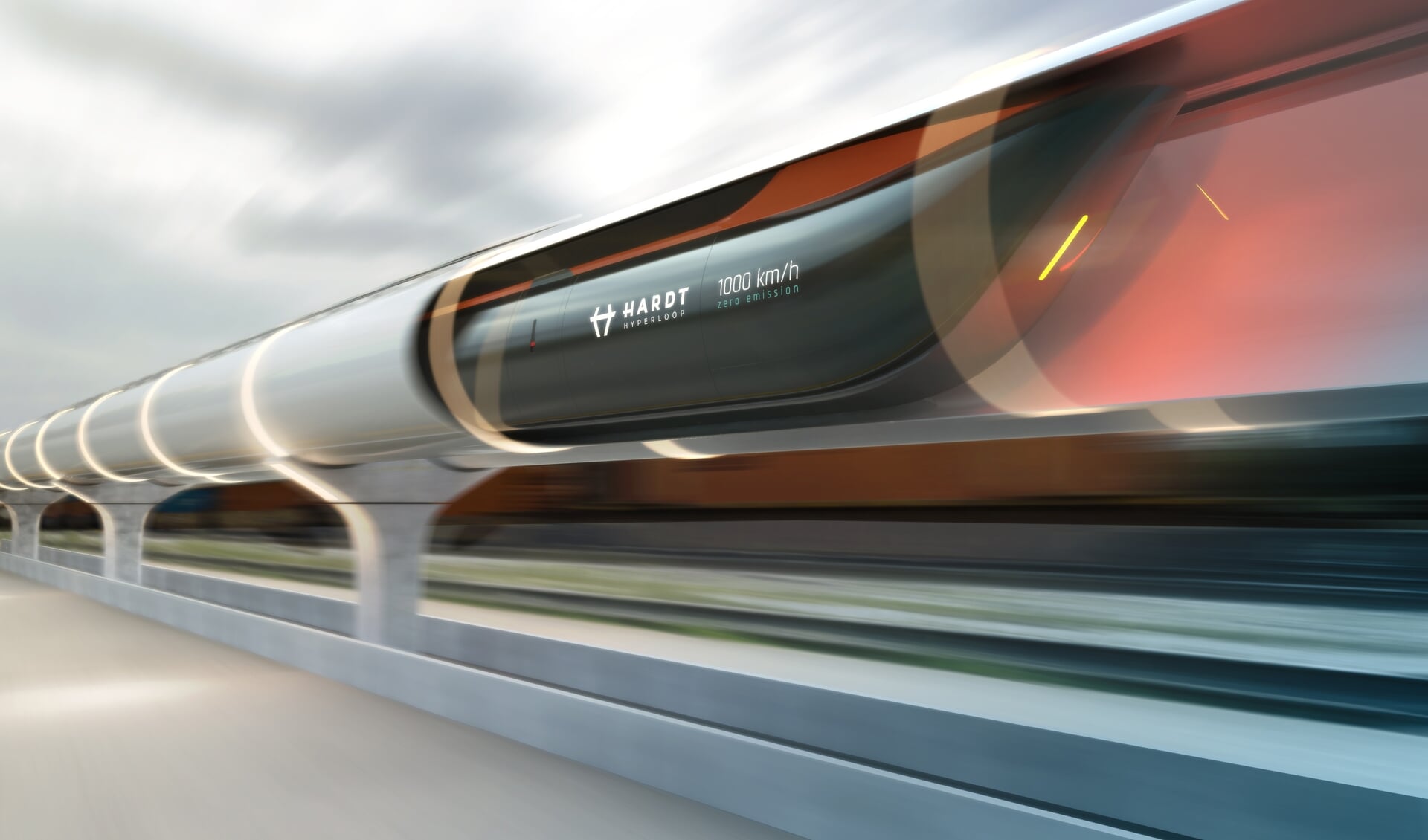 De hyperloop is een 3 kilometer lange testbaan.