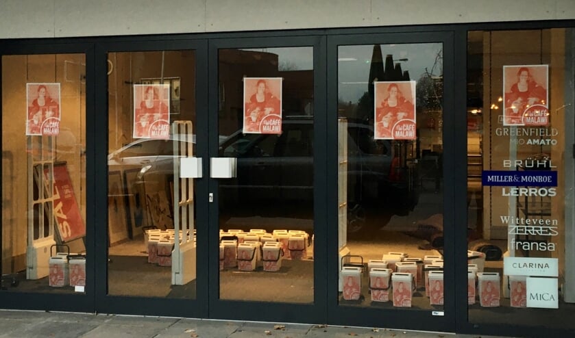 Café Malawi als pop up store.