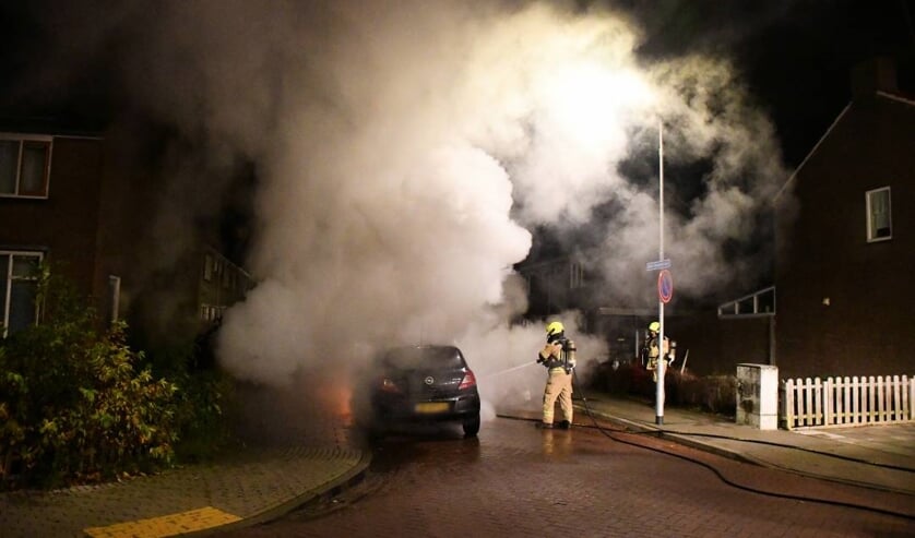 Fikse autobrand in Oost-Souburg