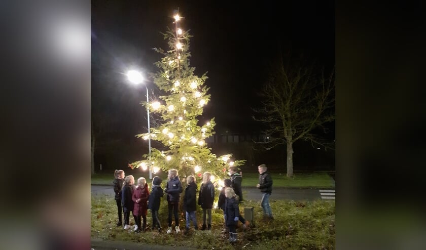 Kerstboom verlicht Noordhoek
