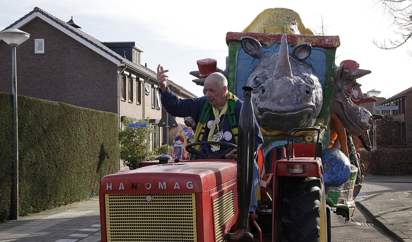 Er hing een gezellige sfeer bij de intocht van de prins. 