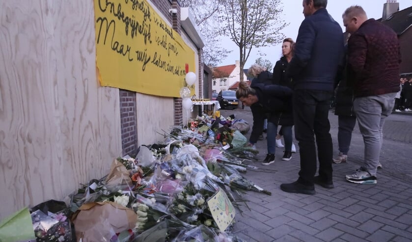 De herdenking van Ger van Zundert, woensdagavond in de Sparrenweg.