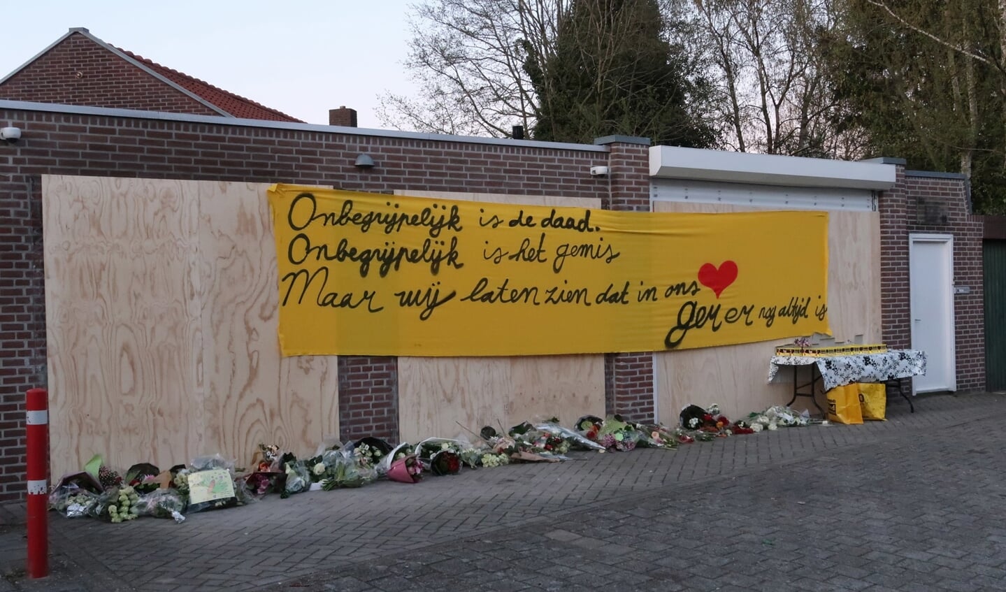 De herdenking van Ger van Zundert, woensdagavond in de Sparrenweg.