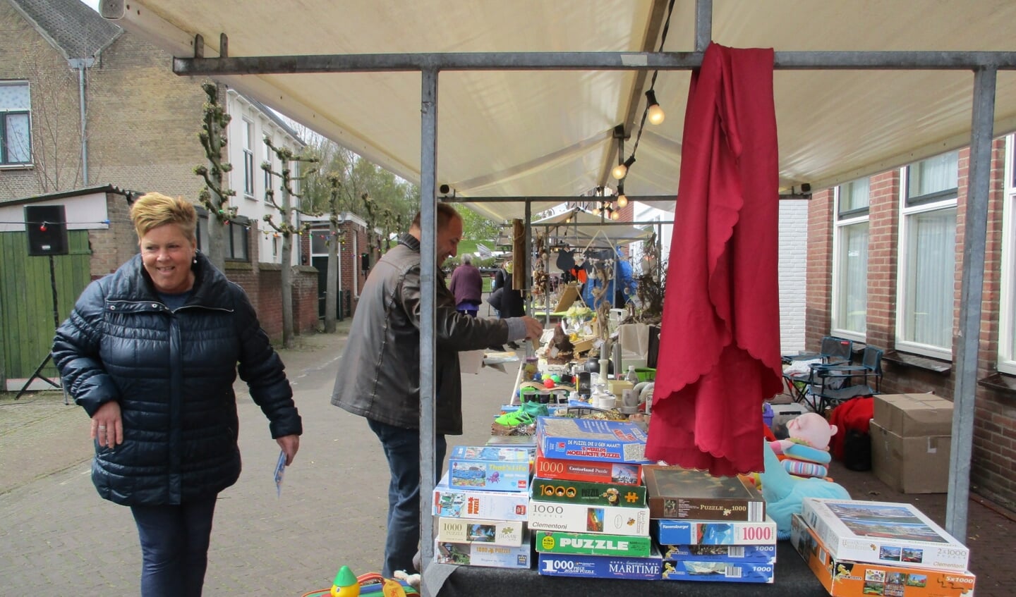 Uiteindelijk werd het nog gezellig druk op de markt. 