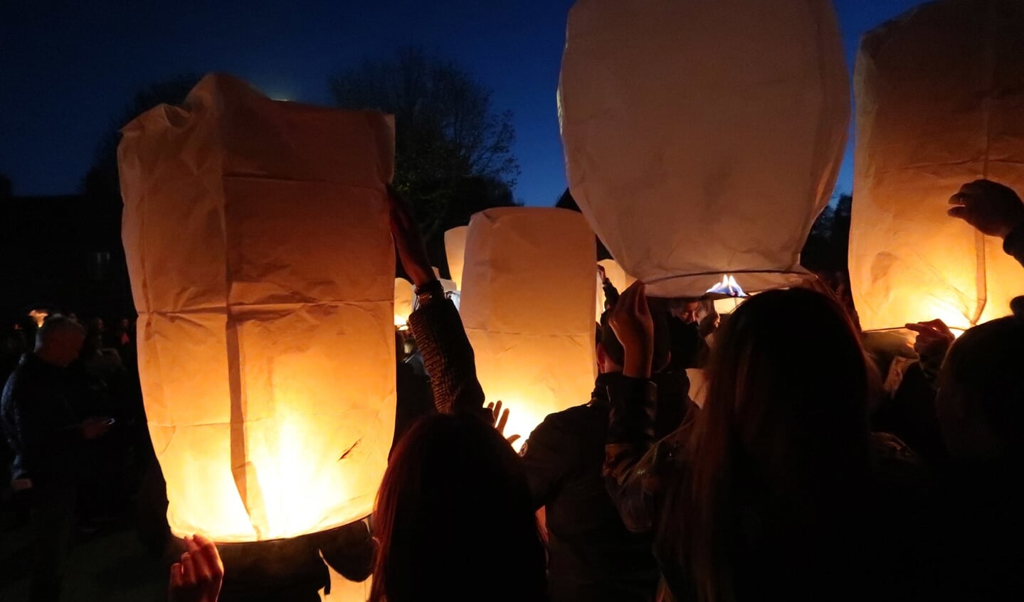 De herdenking van Ger van Zundert, woensdagavond in de Sparrenweg.