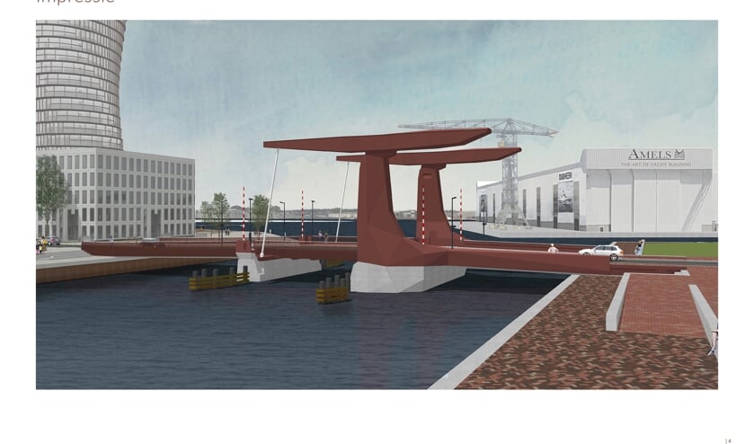 Een impressie van de nieuwe Dokbrug.