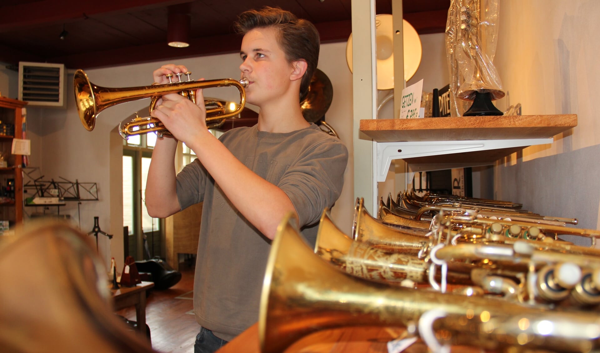 Krijn Wierikx wil heel graag goed worden in jazzmuziek. Bij het KleinOrkest van Harmonie Kolping’s Zonen maakt hij kennis met allerlei muziekstijlen en dat komt goed van pas.