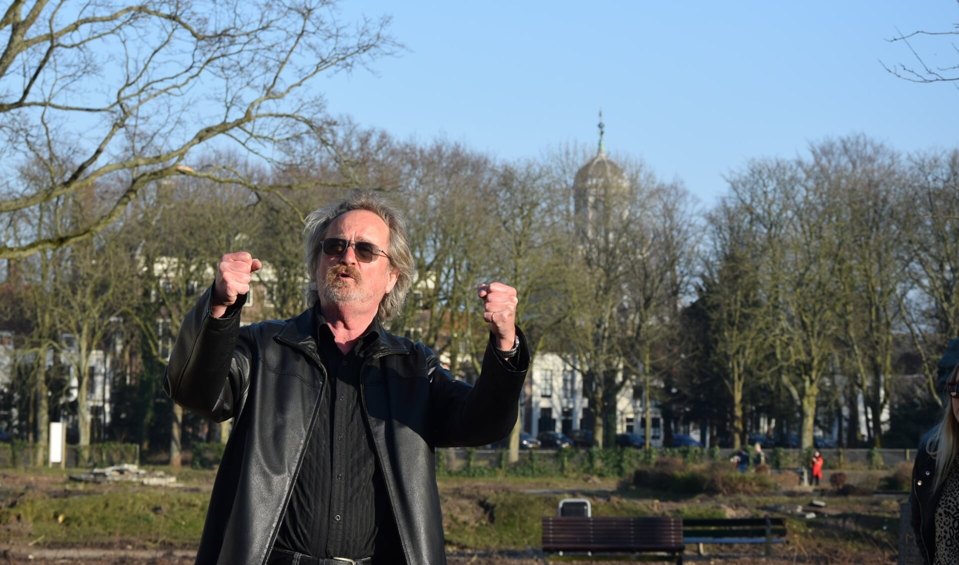 Jan Kuipers in actie tijdens Mysterieus Middelburg.