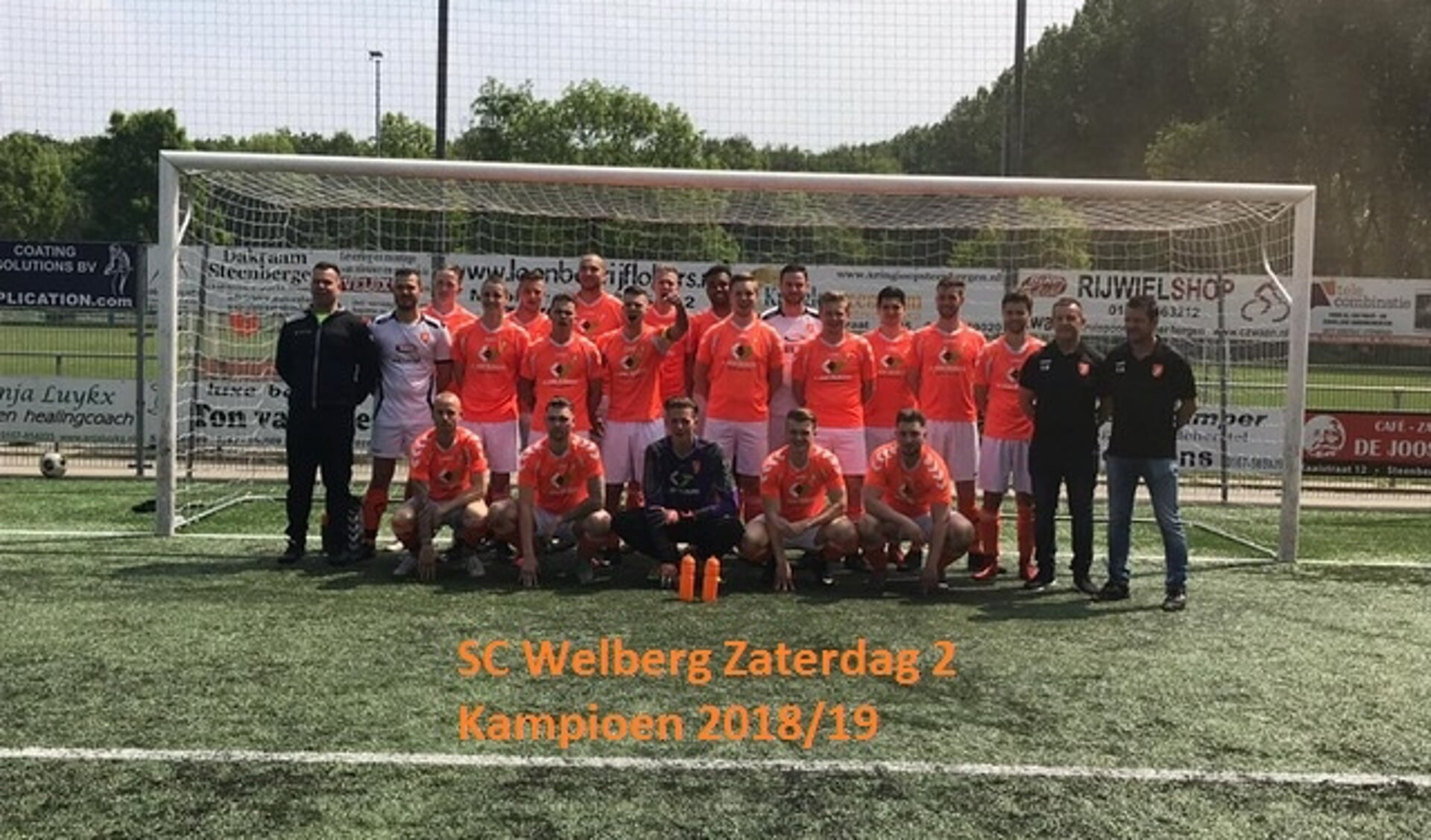 Team Sc Welberg za-2 kampioen.