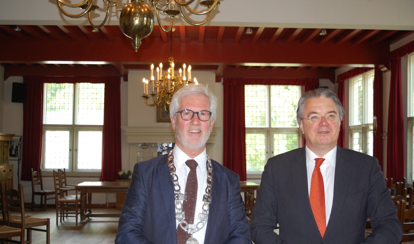 Burgemeester Klijs en Commissaris van de Koning Van den Donk
