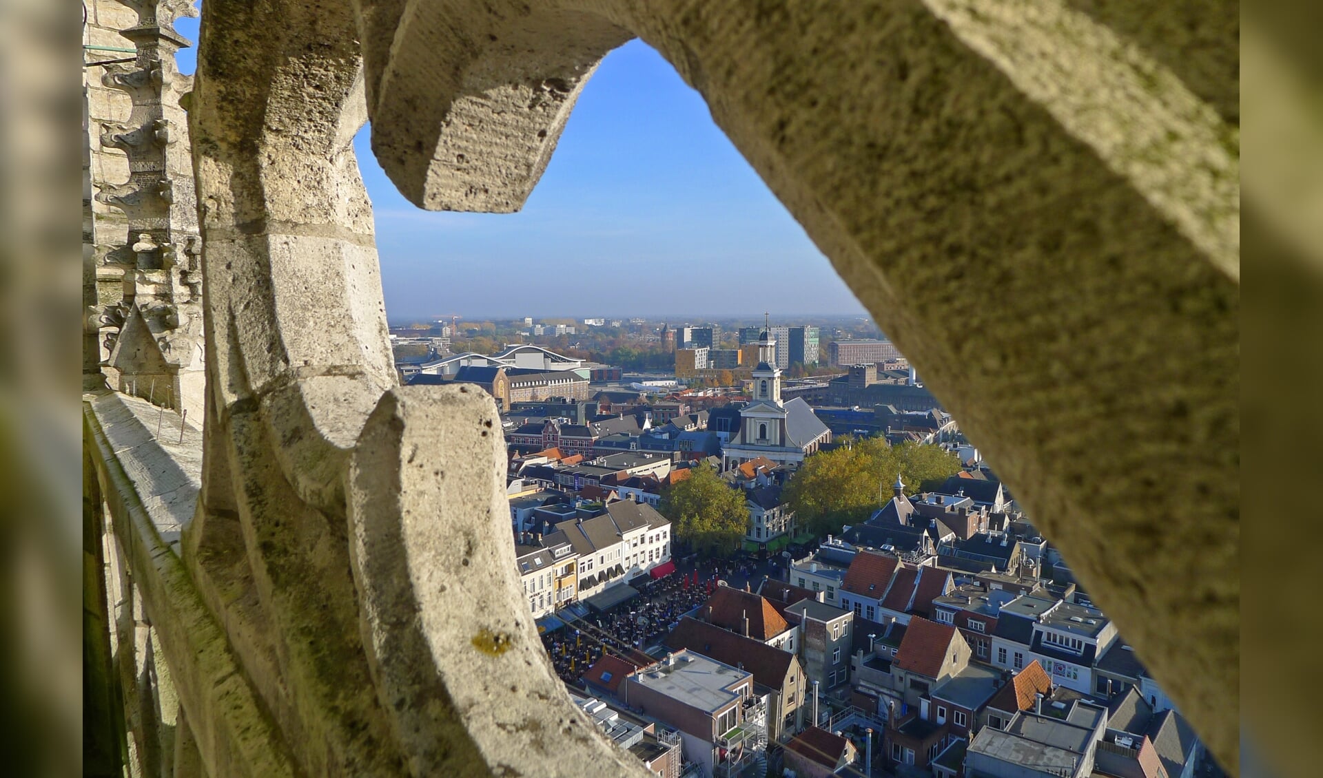 Uitzicht vanuit de toren van de Grote Kerk