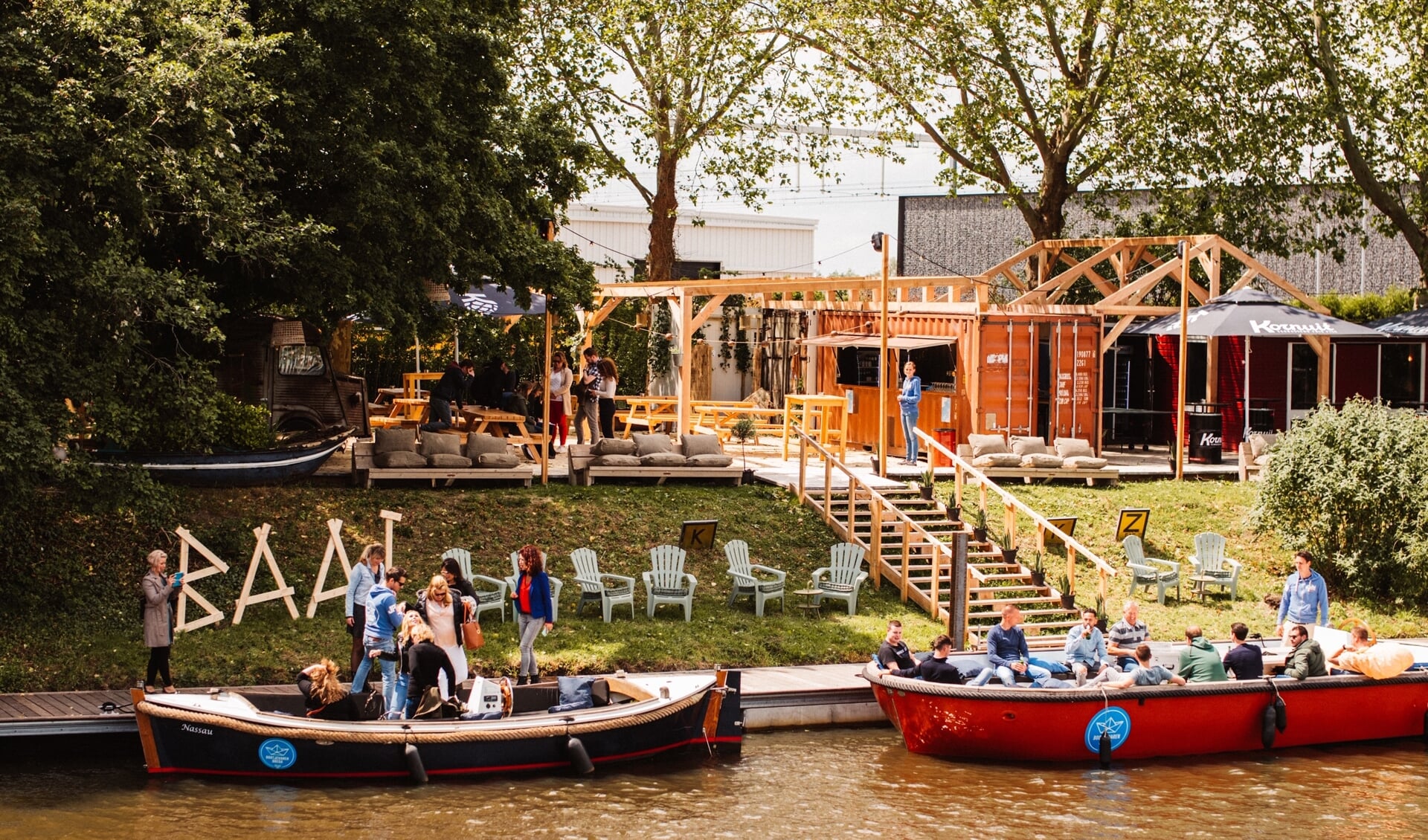 Breda krijgt met 'Baai' een festivalplek om aan het water te chillen. 