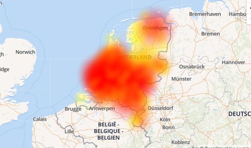 Alle storingen in Nederland.