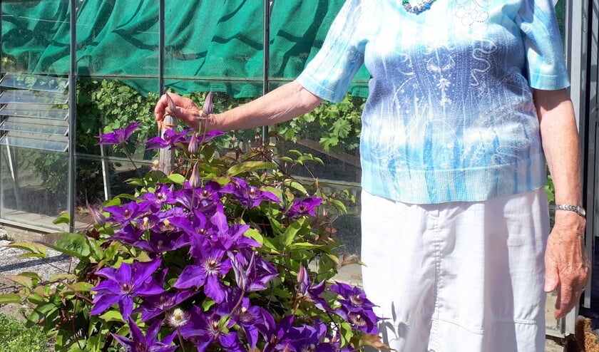 Maatje Dijke heeft in haar tuin ook mooie bloemen en planten.