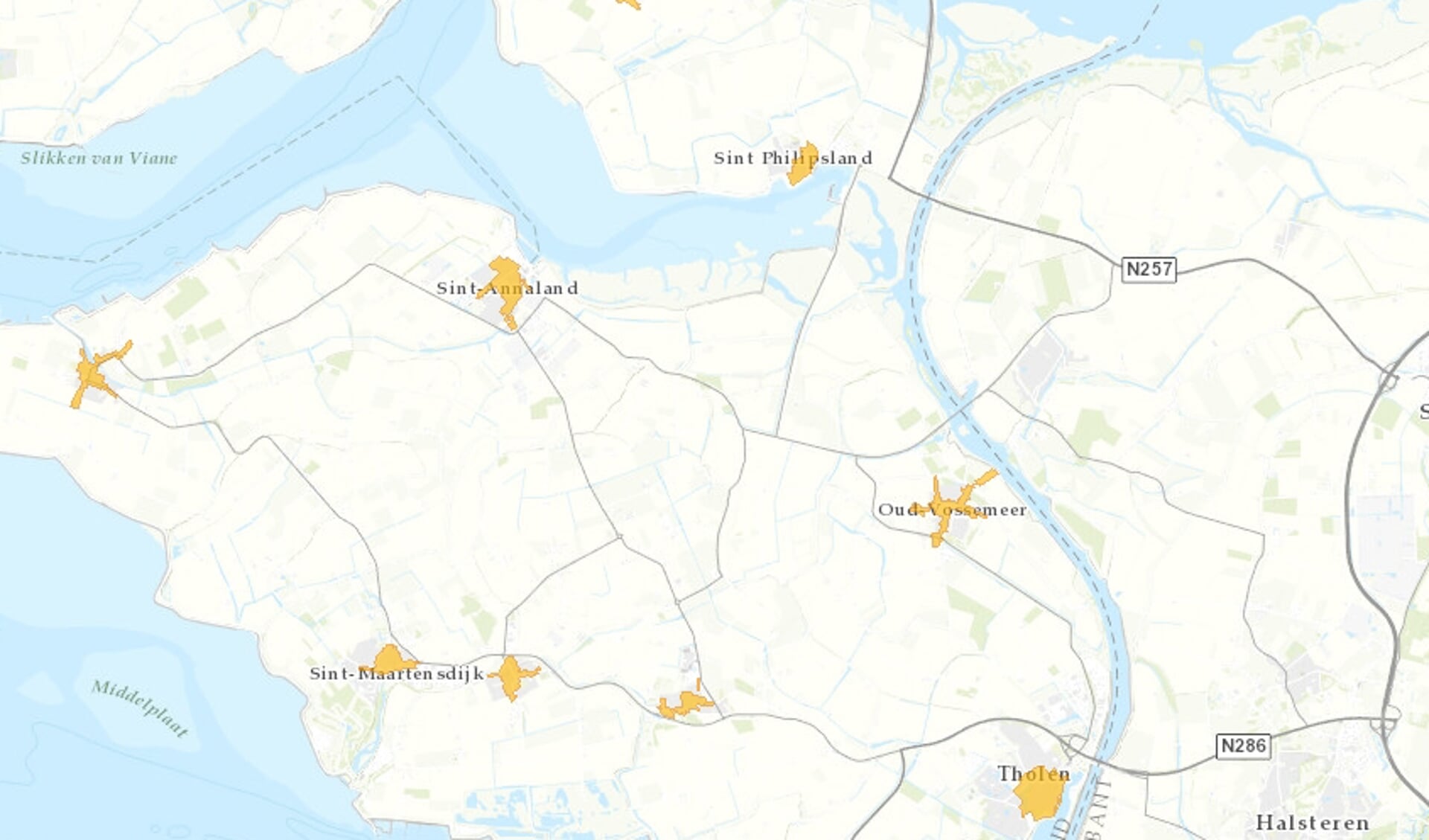 Het gaat om Tholen, Stavenisse, Sint-Annaland, Sint-Maartensdijk, Oud-Vossemeer, Sint Philipsland en Poortvliet.