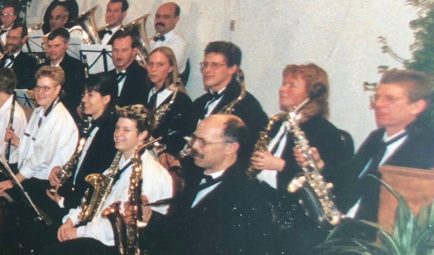 Wim tijdens een concert van het Gelegenheids Harmonie-orkest in 1995. Foto: privé 