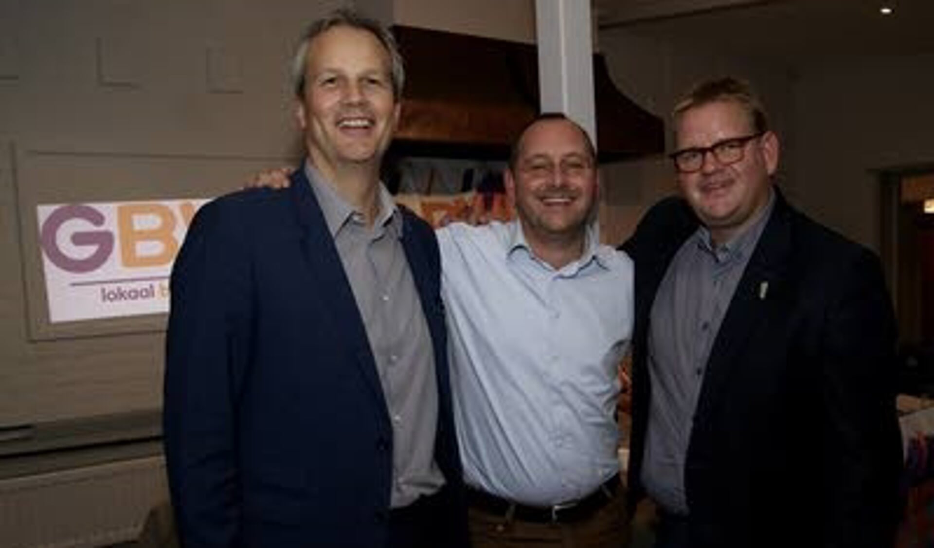 Evert Weys, Arjan van der Weegen (midden) en Patrick van der Velden
