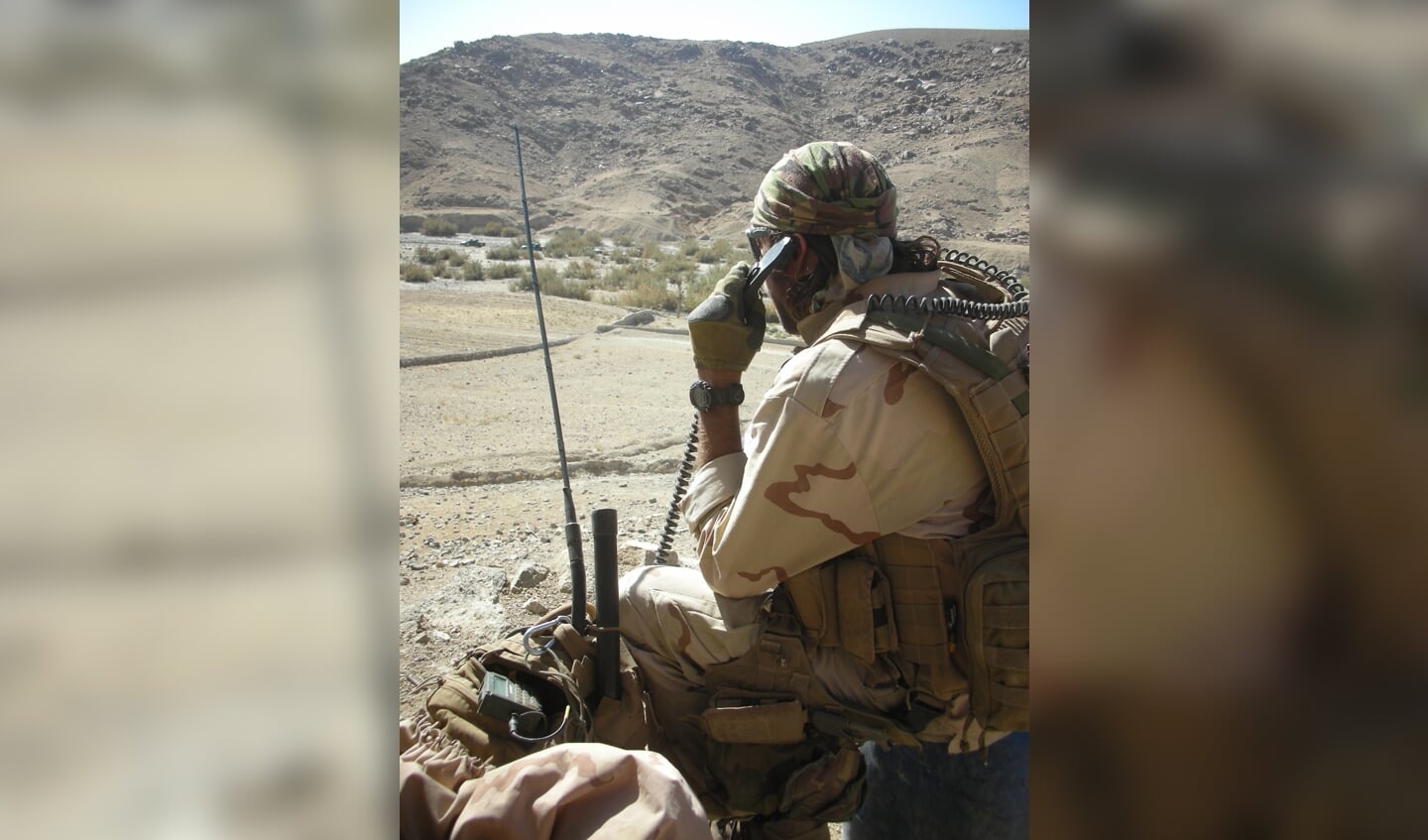 Jeroen op missie in Afghanistan.