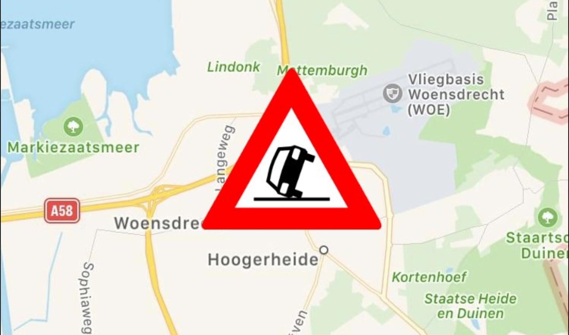 Er staat twintig minuten file op de A4 bij Hoogerheide. 