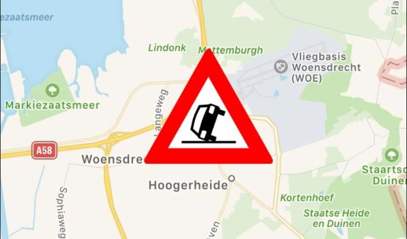 Er staat twintig minuten file op de A4 bij Hoogerheide.