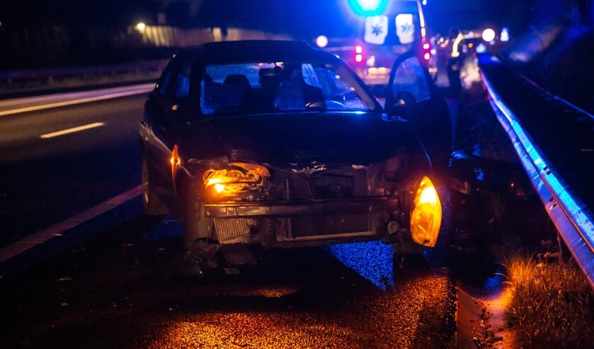 De bestuurder kwam met de schrik vrij.