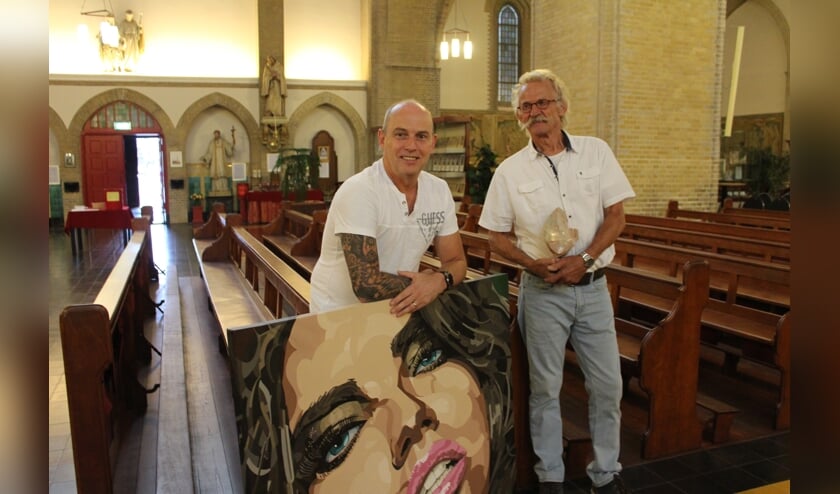 Naast een open deur als uitnodiging tonen Kees van Geel en Hans Hanssen alvast hun werken.