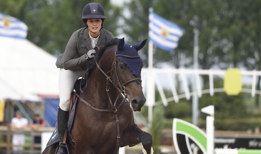 Marit Huige in actie tijdens Jumpin' de Weel.