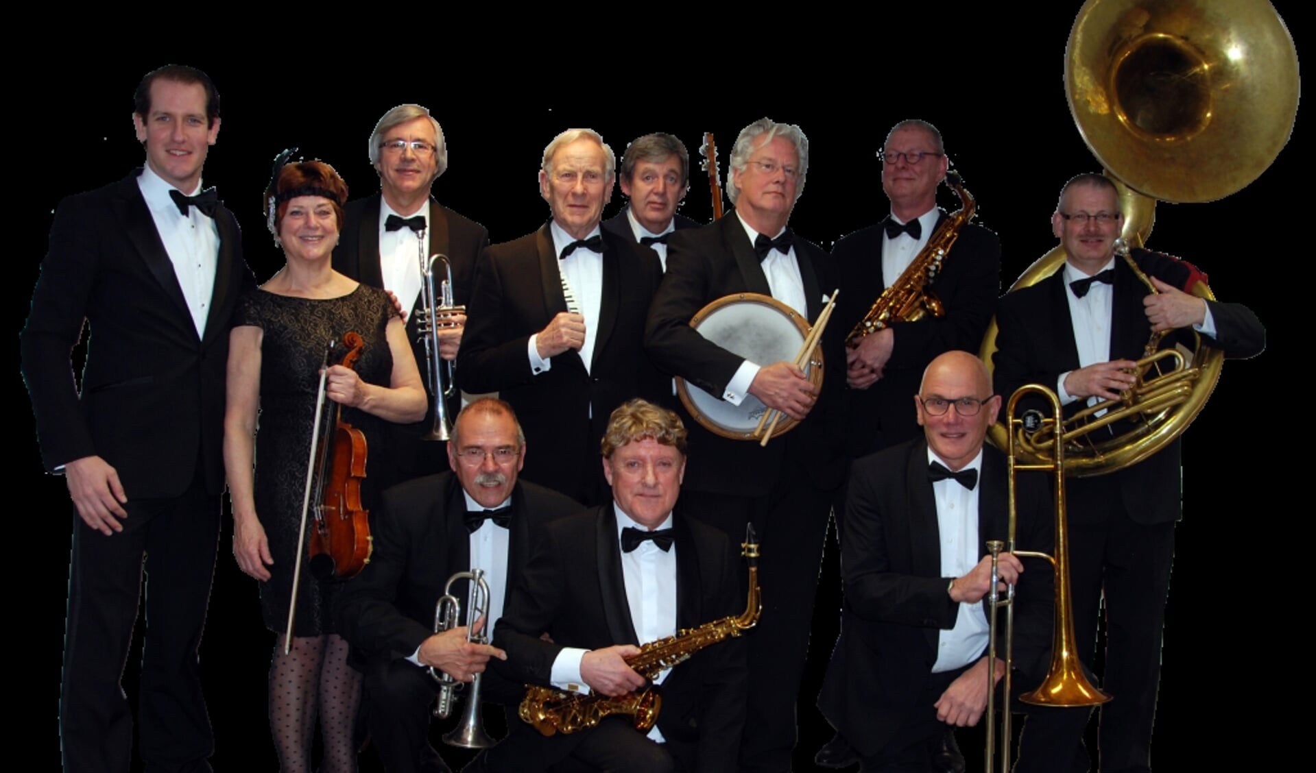 Het 95 jaar oude orkest 'The Original Victoria Band'.