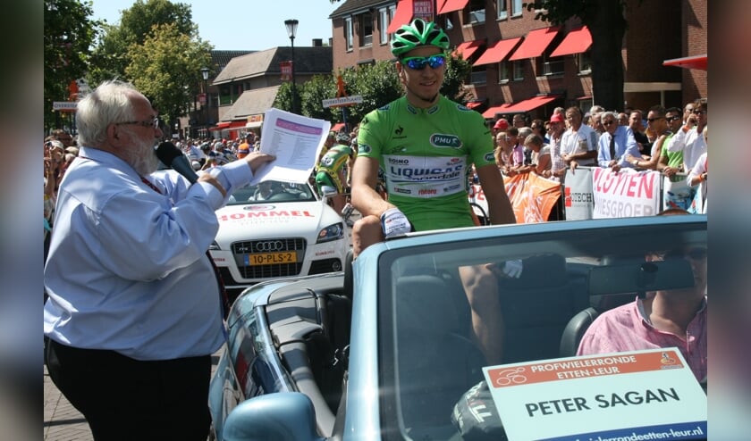 Een wat jongere Peter Sagan en een wat bredere speaker Kees Maas waren er in 2012 ook al bij.