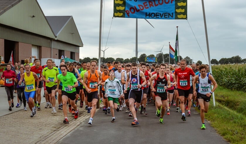 De Hoevense Polderloop trekt jaarlijks zo'n vijfhonderd deelnemers
