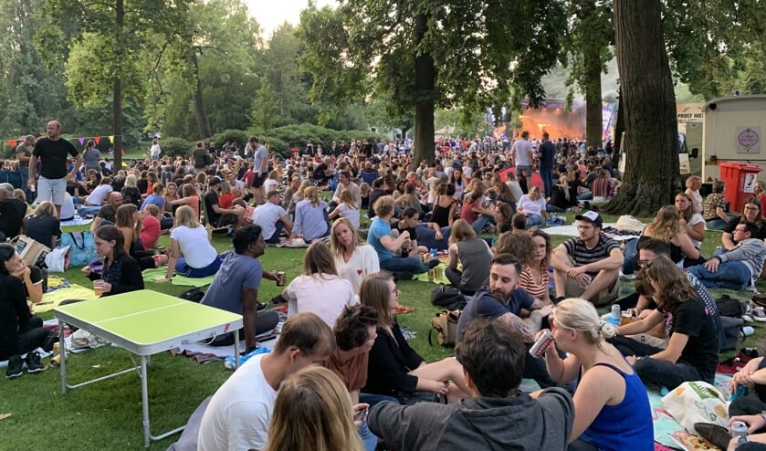 Het park tijdens het optreden van Voltage.