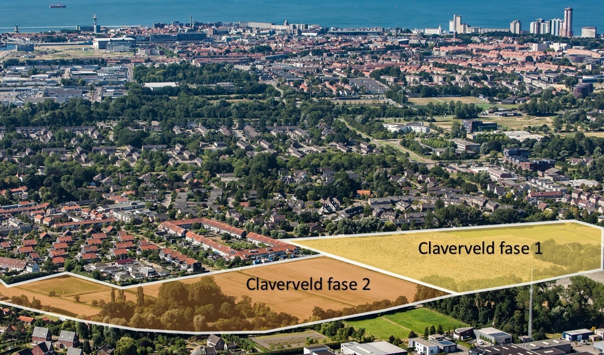 De nieuwe wijk Claverveld bestaat uit twee fases.