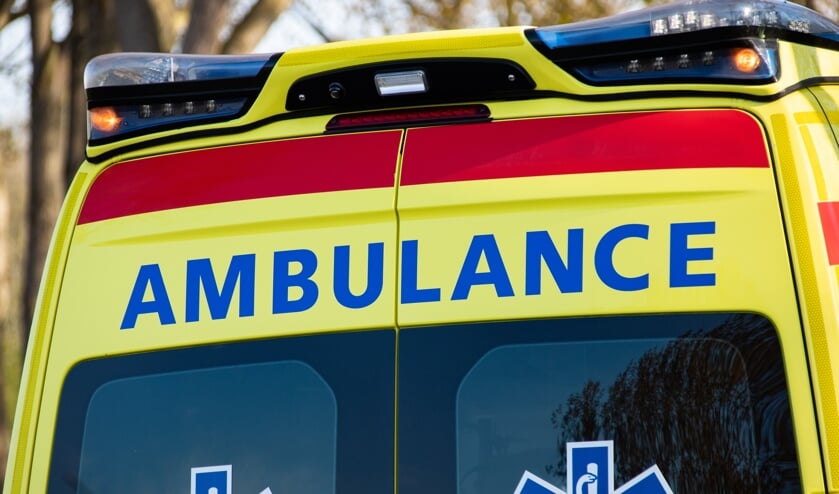 Een ambulance kwam met spoed ter plaatse