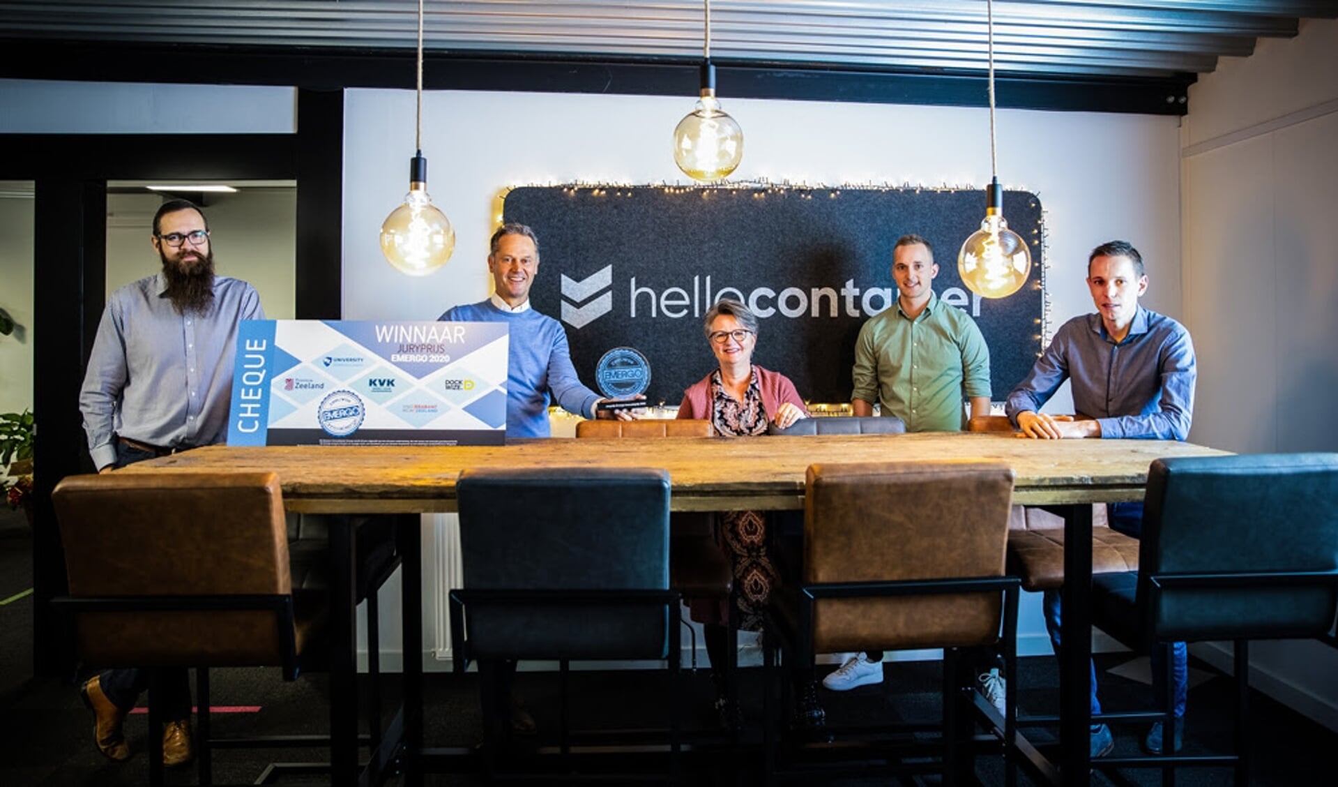 Hello Container won vorig jaar op Contacta de Zeeuwse Innovatieprijs Emergo.