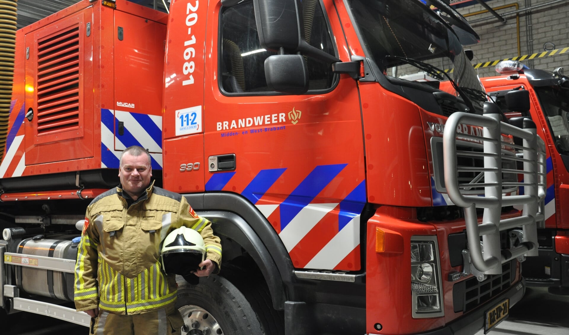 Danker Kouwen, brandweervrijwilliger in Steenbergen: 'We hebben naast het uitrukken voor brand of ongevallen ook vaak veel plezier' 