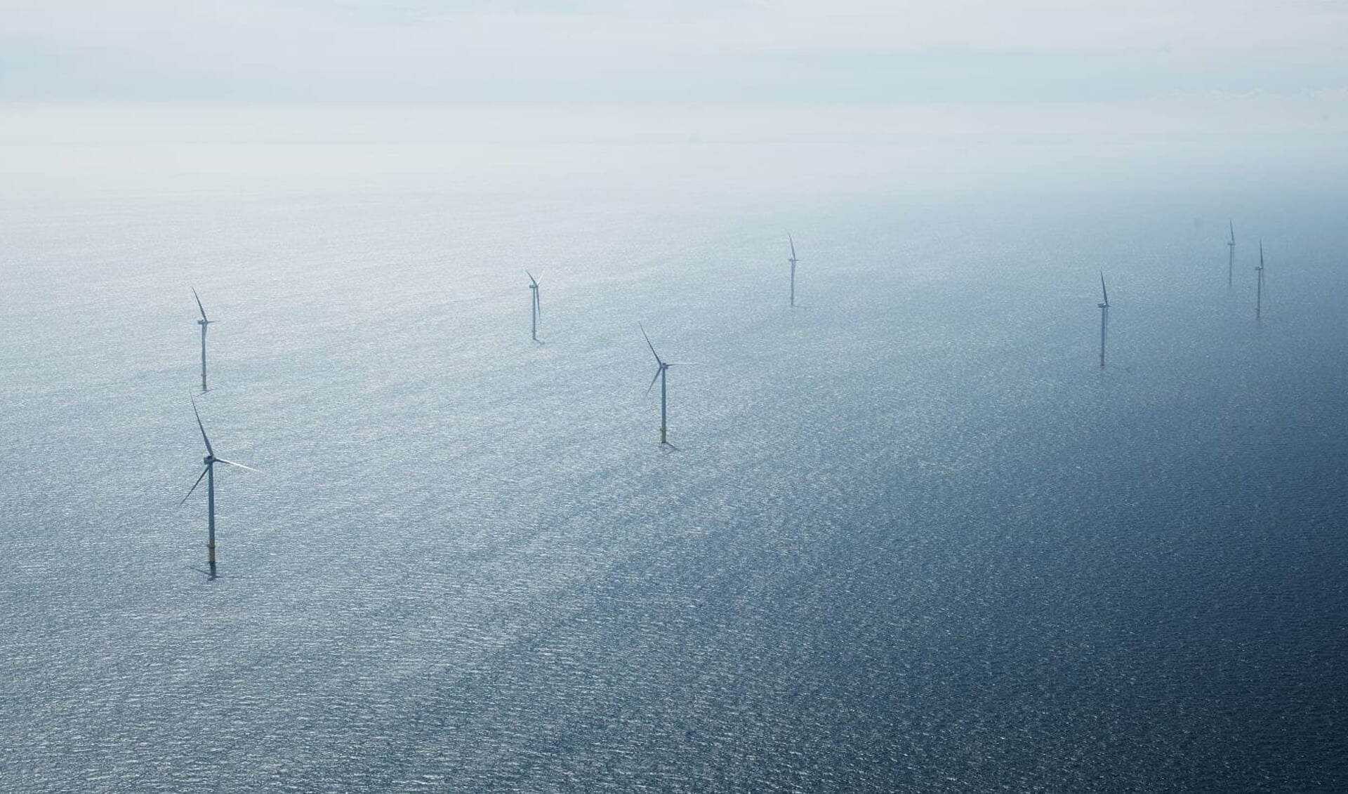 Het 112 vierkante meter grote windpark in de Noordzee heeft 94 windturbines.
