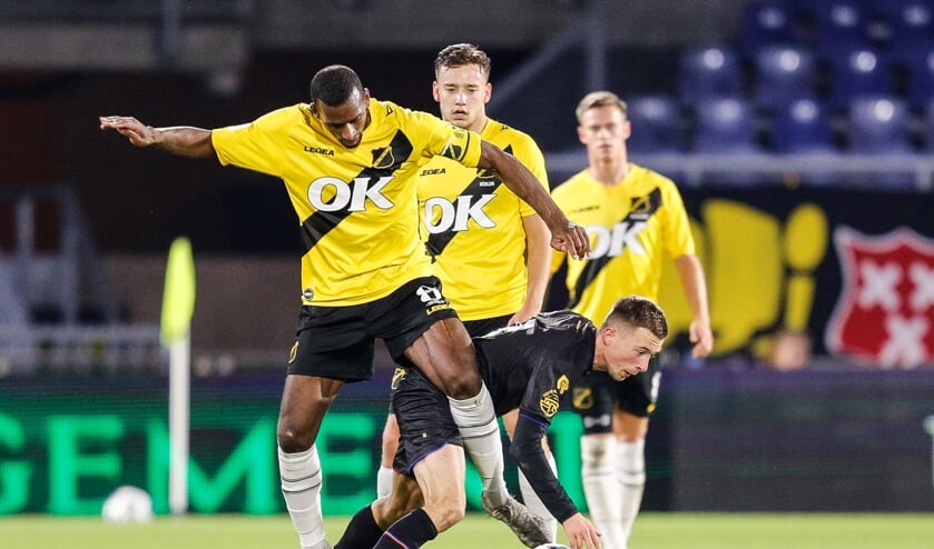 <p>NAC in een wedstrijd tegen SC Telstar.</p>