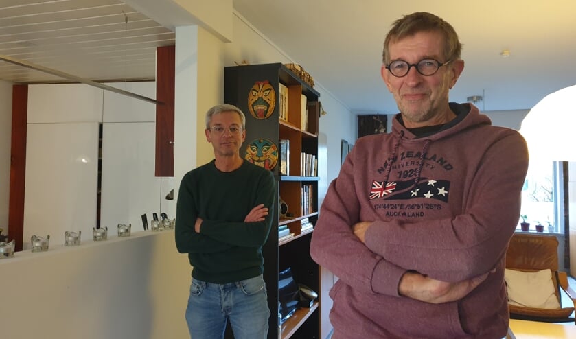 <p>Rob van Beurden en Huub Gerritsen van SchuldHulpMaatje Breda</p>